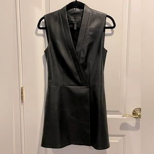 NWT BCBG leather vest jacket/dress